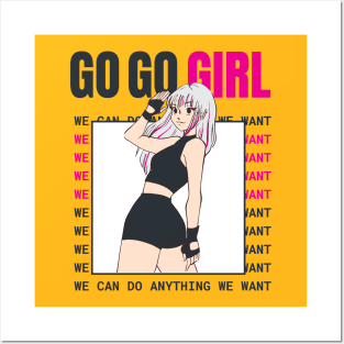 Go Go Girl Posters and Art